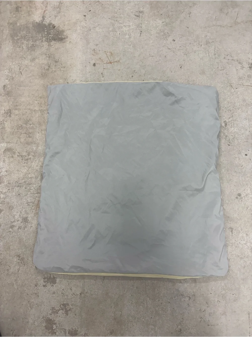Square Soft Yellow and Dark Gray Pillow Sham